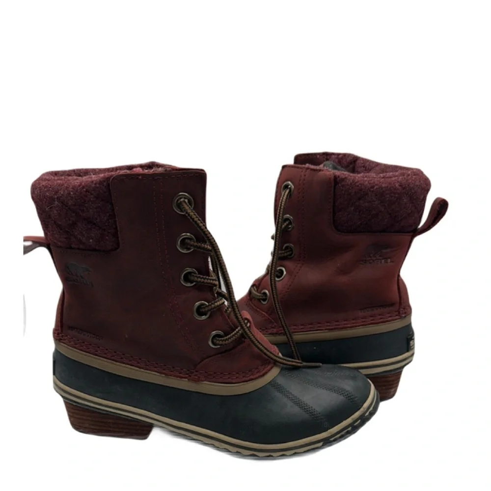 Sorel Sz 7 Slimpack II Lace Redwood Duck‎ Boot Waterproof Design